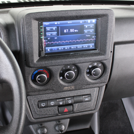 Накладка на консоль панели приборов для L@DA Niv@ Legend (под устройство 2 din) купить недорого с доставкой в Комсомольск-на-Амуре