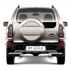 Защита заднего бампера угловая d63мм ИСКРА (ППК) L@DA Niv@ Travel 2021-н.в. / L@DA NIV@ 2020-н.в. / CHEVROLET Niv@ 2009-2020