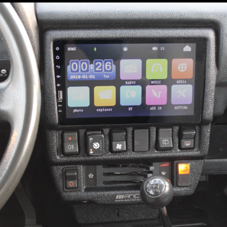 Консоль панели приборов под магнитолу 9 дюймов для B@3 2121, 21213, 21214, "L@DA 4х4", L@DA 4x4 Urban купить недорого с доставкой в Комсомольск-на-Амуре